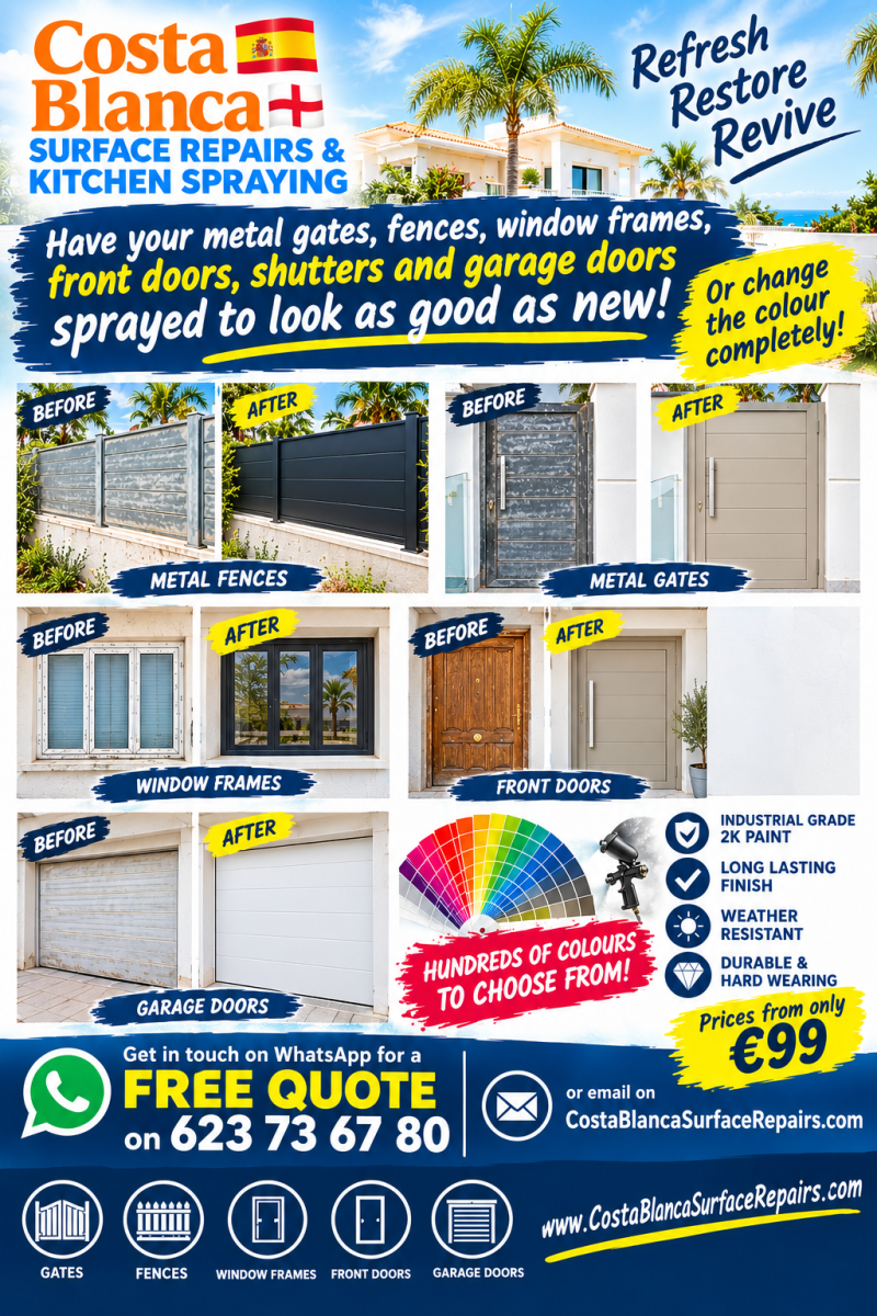 Costa Blanca Exterior Refresh Flyer